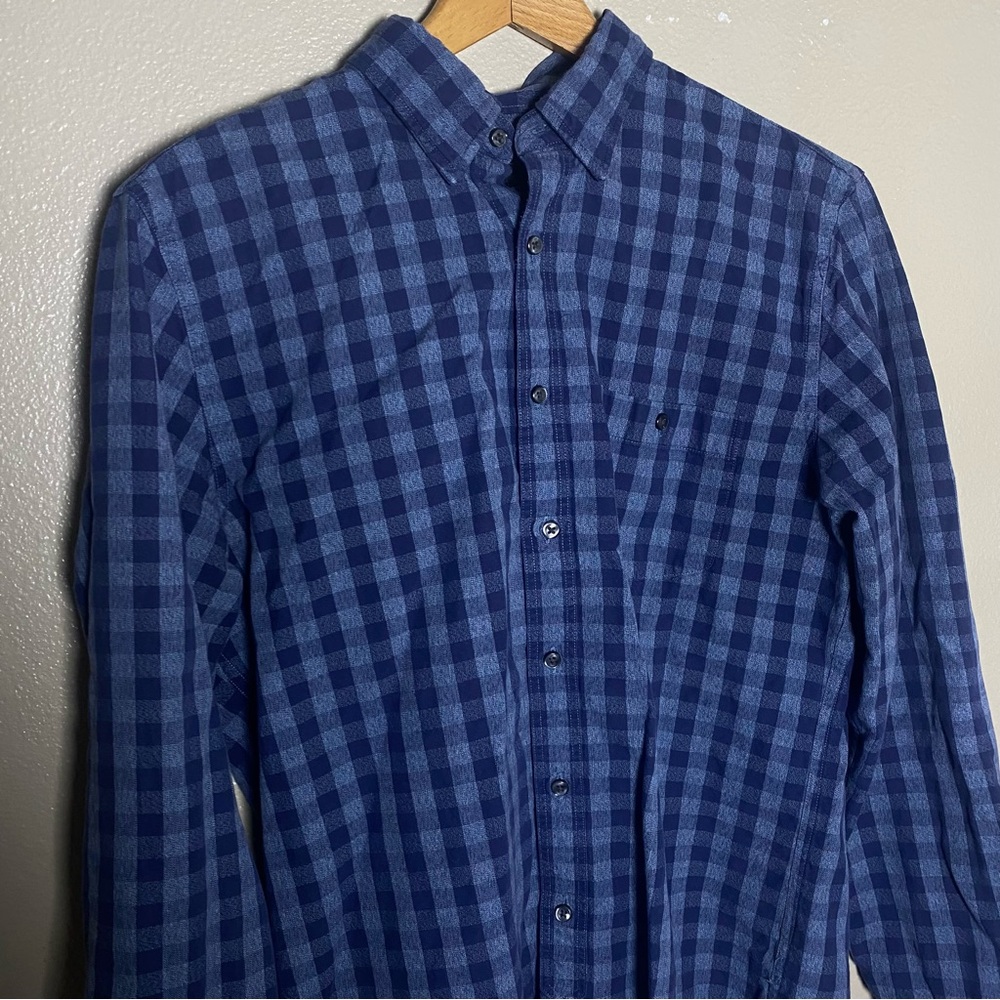 J. Crew Medium Cotton Checked Button-Down Shirt Preppy casual classic